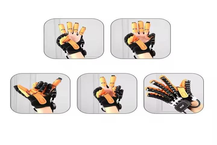 Rehabilitation robot gloves home stroke hemiplegia hand finger hand  function mechanical pneumatic training equipment