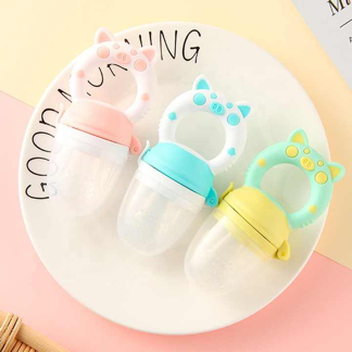 Baby Fresh Food Feeder Pacifier Feeder Pacifier Infant Fruit Teething Toy Silicone Pouches for Toddlers Kids