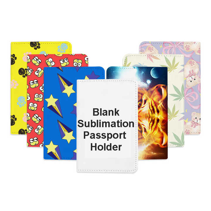 Sublimation Passport Cover Blanks,Custom Logo Design Printed PU Leather Sublimation Business Card Passport Holder