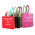 Eco Friendly Recycle Reusable Grocery PP Laminated Non Woven Fabric Tote Shopping Bags