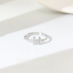 Sterling silver ring female Adjustable niche all simple female ring new wholesale couple ring custom send girlfriend