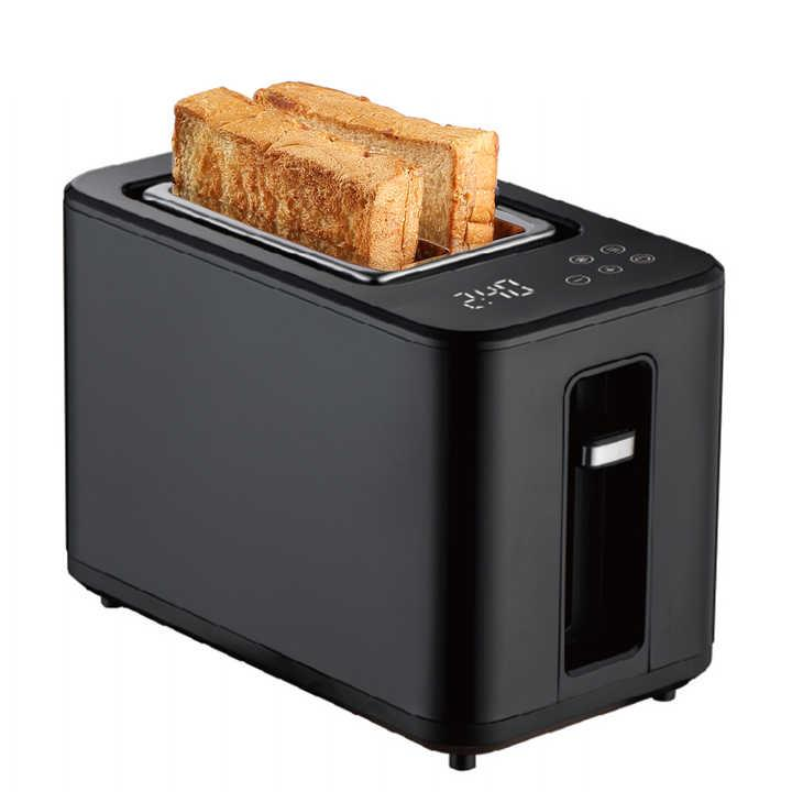 2 slice bun bread smart toaster with touch screen LED display automatic  oven toster tostadora de pan digital toaster