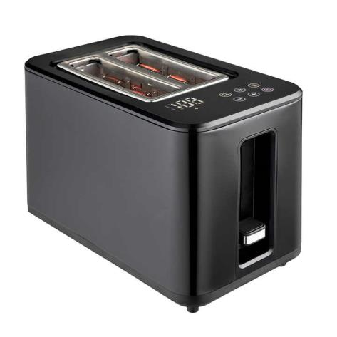 2 slice bun bread smart toaster with touch screen LED display automatic  oven toster tostadora de pan digital toaster