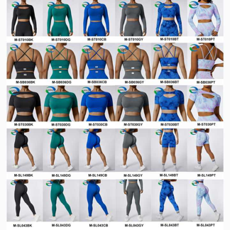 Activewear Sets Gym Fitness Sets Yoga 3 Piece long sleeve Top Sportswear Bra Seamless Leggings Workout Set for Women