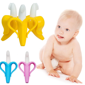 Customized High Quality BPA Free Baby Teether Toy Easy To Hold Baby Silicone Soft Teething Soothing Molar Toy