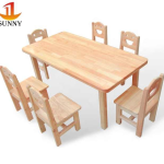 Child solid wood kids desk chairs for kindergarten using