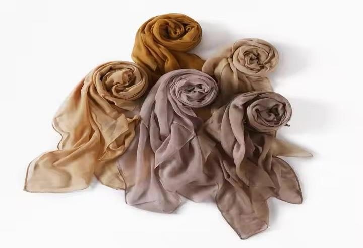 Cotton Viscose Soft Hijab Scarf Solid Color Muslim Long Shawls  Wrap Malaysian Headscarf Pashmina Foulard Femme