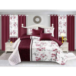 Bed Sheets Queen Size Christmas Bed Sheets Flat Sheet Set Curtain Cloth Bedroom 12pcs Printed Curtain Bedding Set