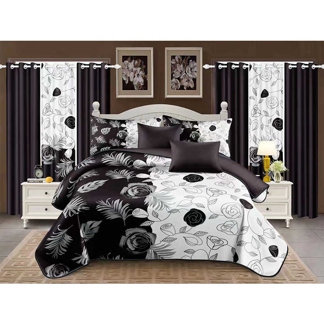 Bed Sheets Queen Size Christmas Bed Sheets Flat Sheet Set Curtain Cloth Bedroom 12pcs Printed Curtain Bedding Set