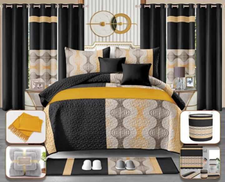 100% cotton bedding sets with matching curtains sets 24 piece bedding bedspread set and sheet king size with curtain