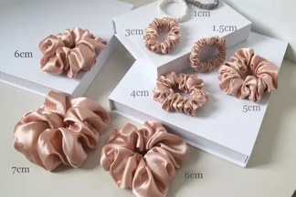 Pure Silk Charmeuse Scrunchy Regular Silk Scrunchies For Hair Scrunchies Silk For Women Soft Hair Care