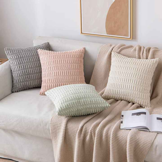 Striped Pillow Covers Corduroy Throw Pillow Covers Pillow Case Cushion Cover