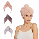 Women’s Super Absorbent Quick Dry Soft Magic Turban Towel Twist Wrap Hair Towel