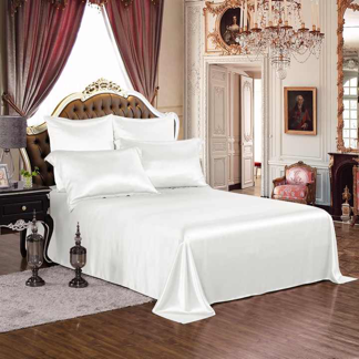 Luxury pure dyed Mulberry Silk Satin Bedding set silk bed set