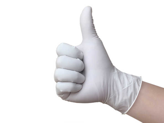 Powder Free Latex Glovees Medical Guantes de Latex Disposable Latex Medical Glovees M 4.5g for Hospital Wholesale