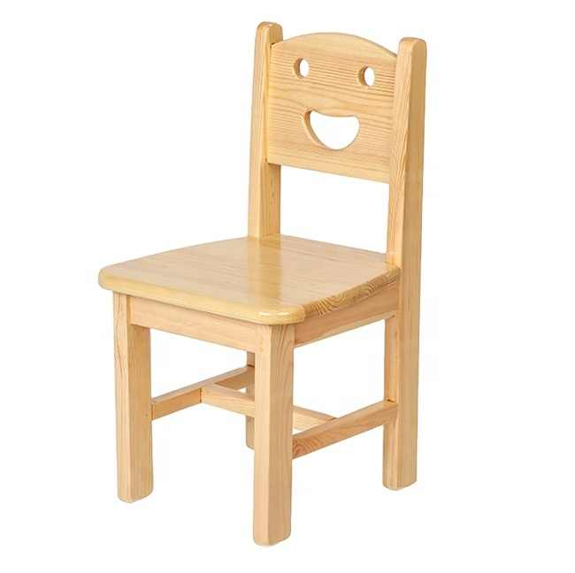 Child solid wood kids desk chairs for kindergarten using