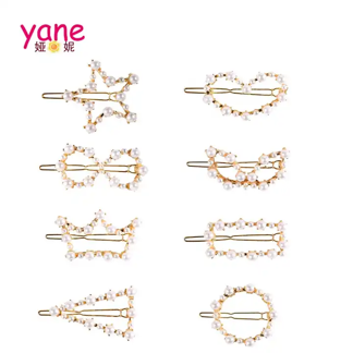 Fashional hair accessories about acid and pearl hair clip for women