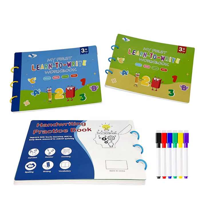 ABC Tracing handwriting book Alphabet Number Shapes Math Color Printing with Sight words for Pre K, Kindergarten and Kids