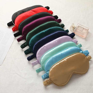 Super Smooth Blindfold Silk Satin Sleeping Eye Mask with Elastic Strap