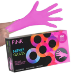 Latex Free Medic Glove Box 100 50 Pair Vinylnitril Blend Disposal Pink Paws Nitrile Pink Gloves