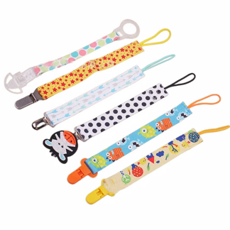 Baby Pacifier Clip Chain Ribbon Dummy Holder Chupetas Soother Pacifier Clips Leash Strap Nipple Holder for Infant Feeding