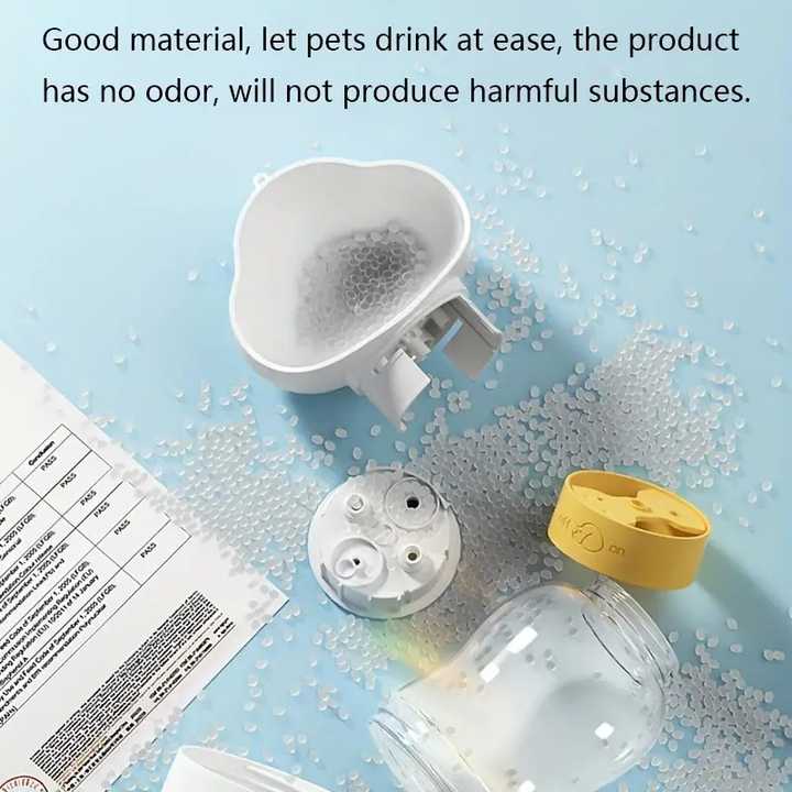 Dog Water Bottle with Food Container Pet Dispenser for Outdoor Walk Travel