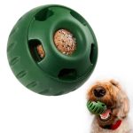 Rubber pet slow licking snack ball toy pet Interactive chew toy dog treat ball