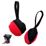 K9 Bite-resistant Nylon Dog Training Ball Toy Pillow Rope Handle Pet Training Tugs