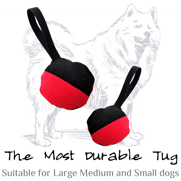 K9 Bite-resistant Nylon Dog Training Ball Toy Pillow Rope Handle Pet Training Tugs