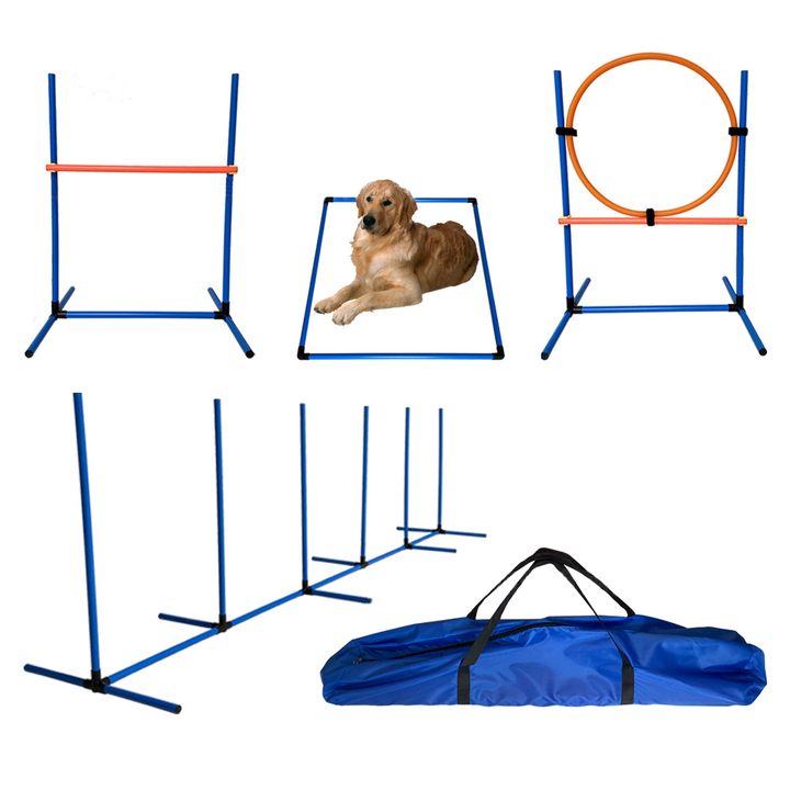 Dog Agility Jump Hurdle Equipment Pet Training Supplies for Canine Play Exercise