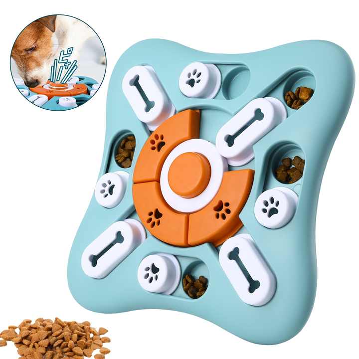 Multifunctional Squeak Interactive Dog Enrichment Toys,Pet Enrichment Toys Anxiety Treat Feeder Dog Puzzle Toy