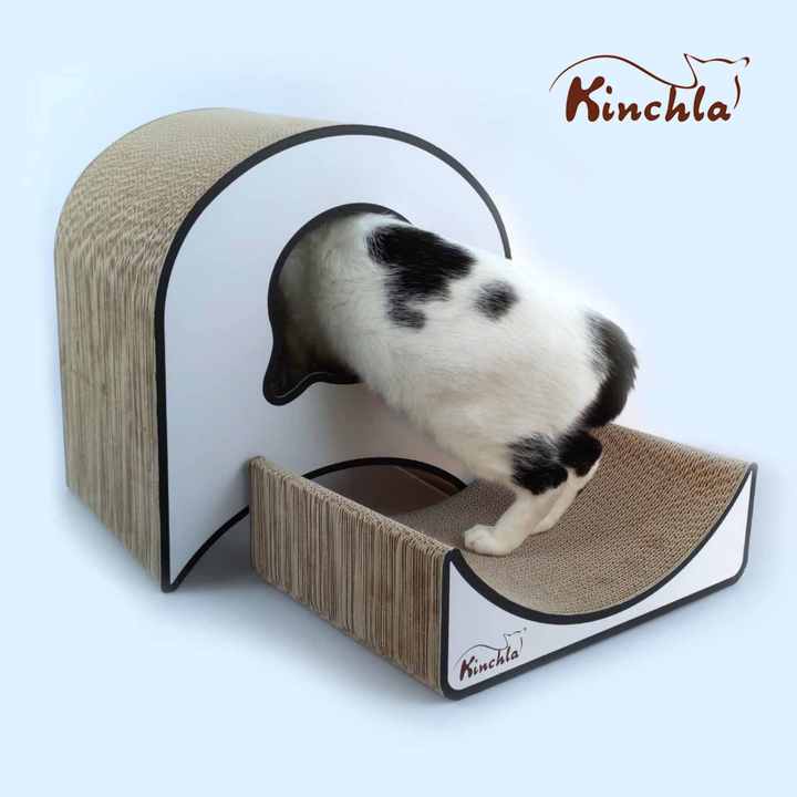 NEW cat toy scratcher board lounge , cardboard Cat House , 2-in-1 combination