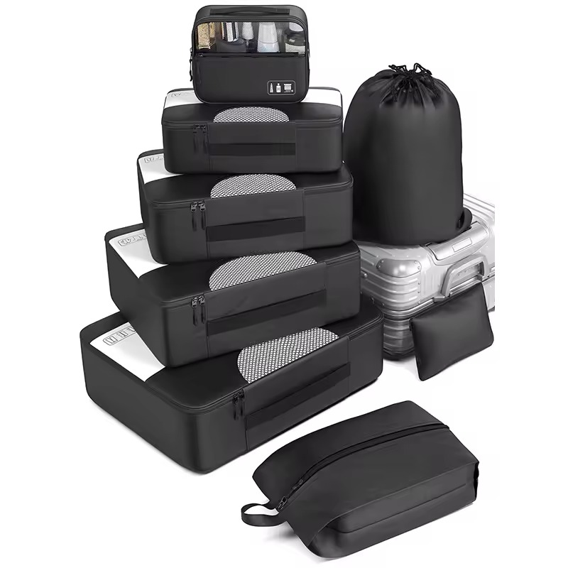 Suitcase Organizer Bags Set 8 Set Packing Cubes Travel Bag Organizers For Carry On Luggage