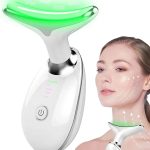 LED Photon Therapy Microcurrent Reduce Double Chin Anti Wrinkle Remove Skin Care Tools Neck Face Lifting Beauty Device