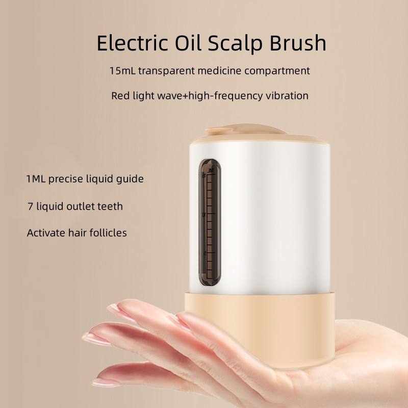 Electric Treatment Hair Oil Dispenser Bottle Hair Oil Applicator Massager For Scalp Hair Growth