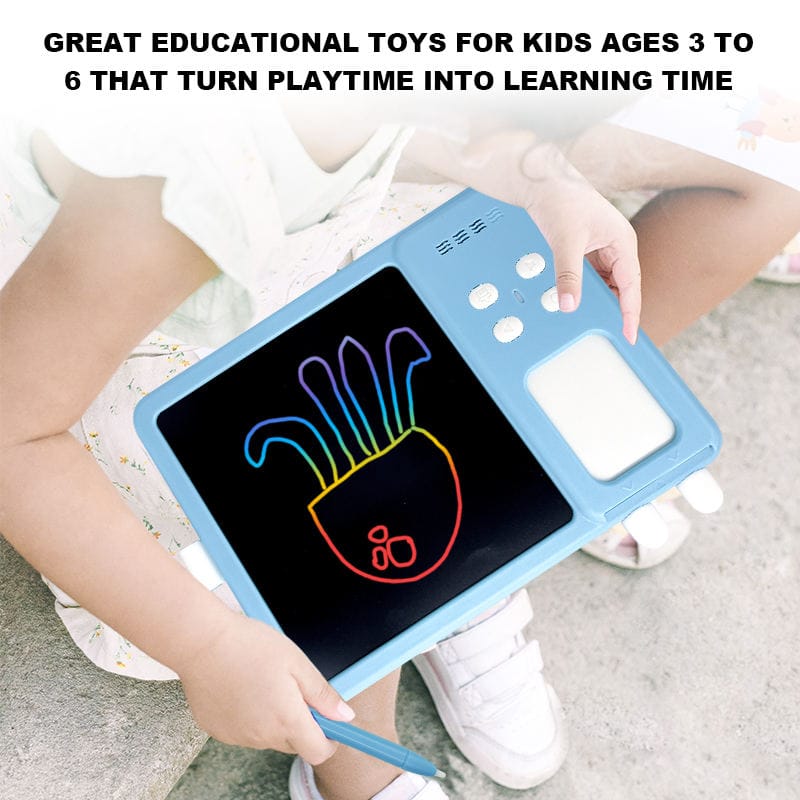 Educational Children Cognition Toys 2-In-1 Read and Writing LCD Writing Tablet with Talking Flash Cards