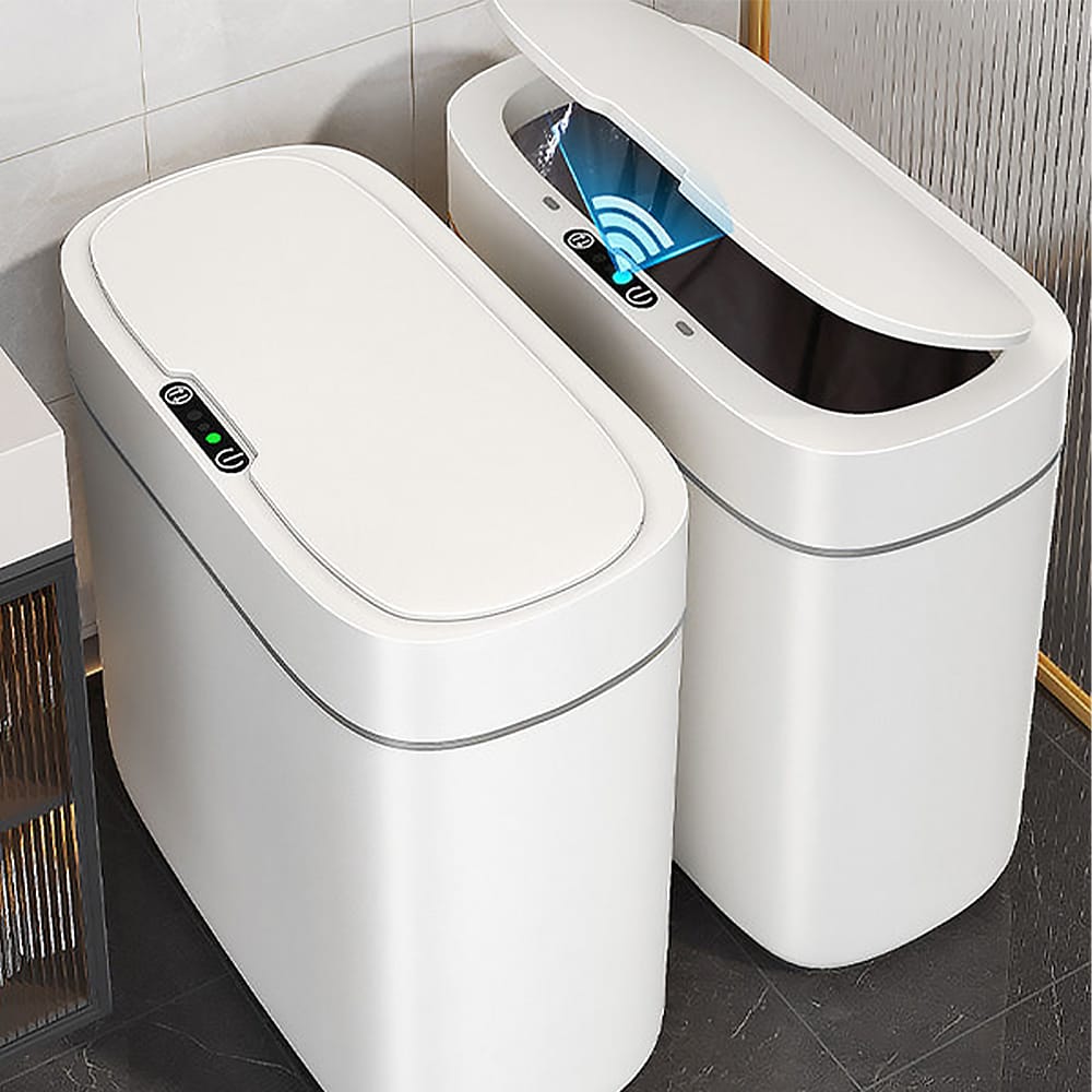 Touchless Induction Garbage Can with Lid Smart Sensor Trash Bins