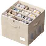 Foldable Fabric Shoe Organizer Closet Fabric Shoe Storage Box