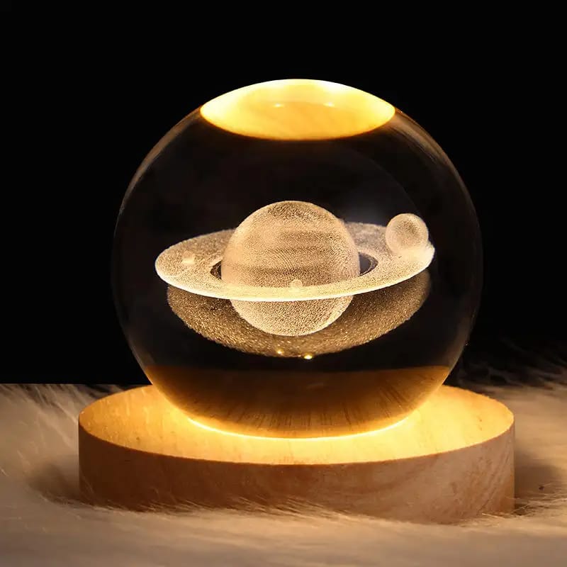 3d art crystal ball Night Lamp hotel glass bedside club kids led night light table lamps for bedside tables