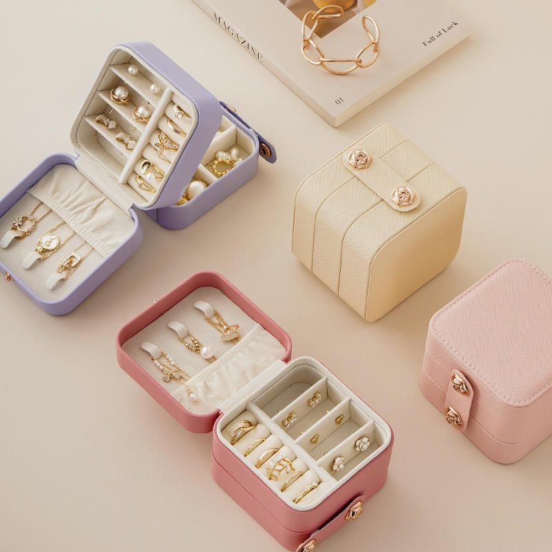 Mini Jewellery Case for Gifts Ring Earring Necklace Storage Organizer