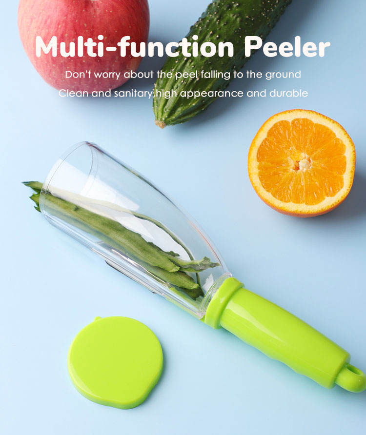 Kitchen Gadget For Home,Plastic Stainless Steel Apple Fruit Palm Peeler For Potato Vegetable