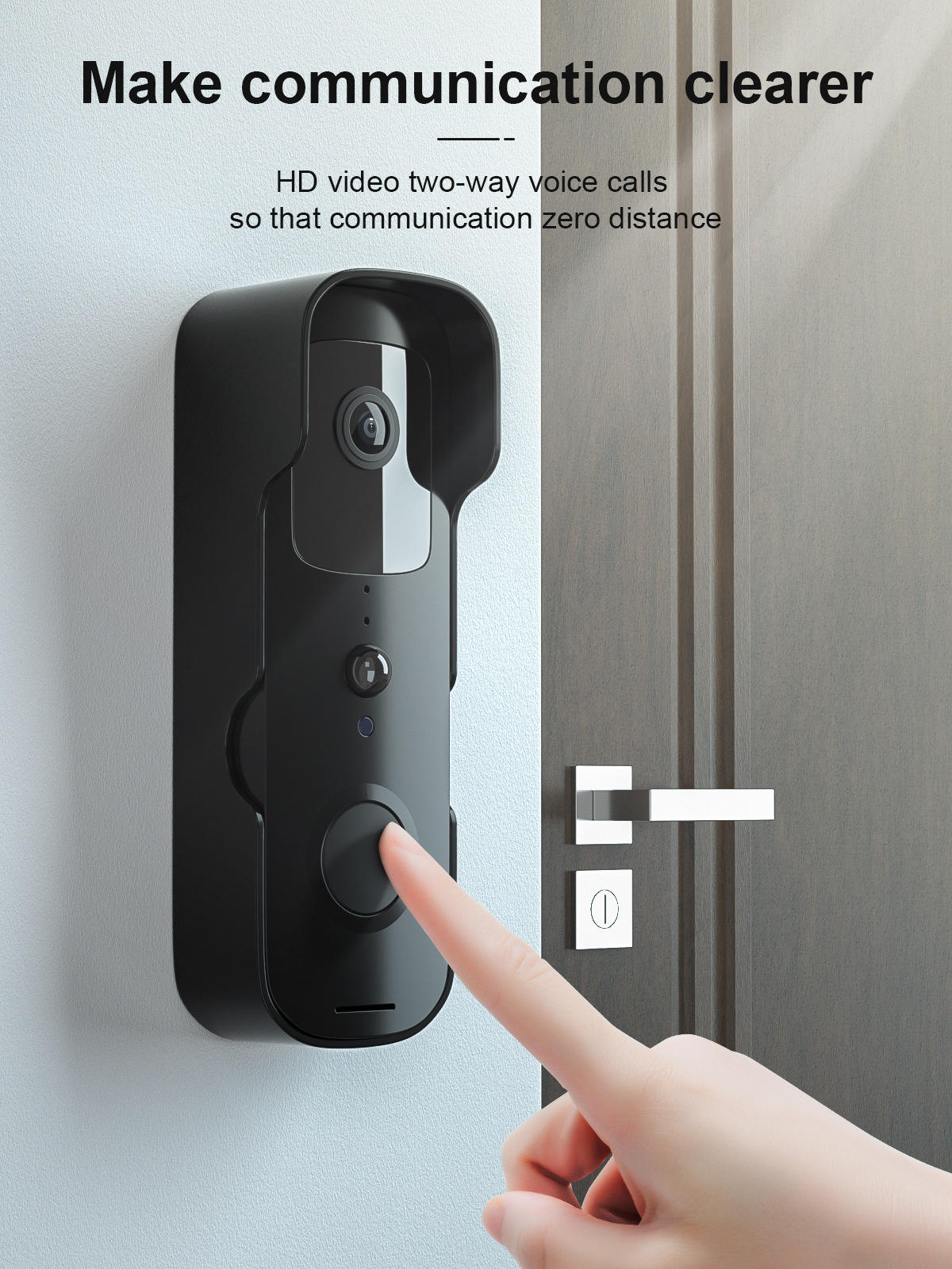 1080p door camera PIR motion detection wireless