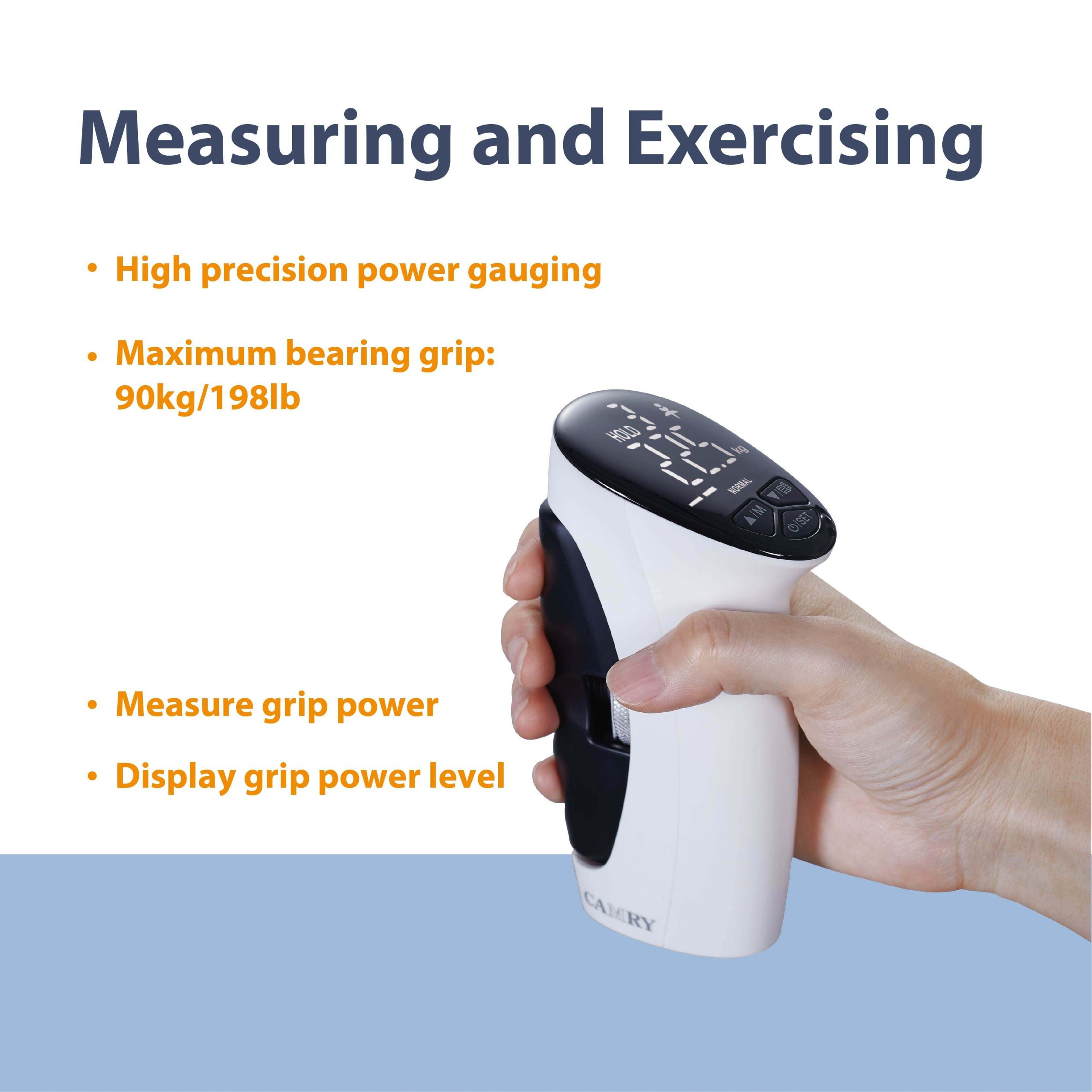 Electronic Hand Gripper 2 IN 1 Grip Trainer Digital Hand Grip Strengthener Hand Dynamometer