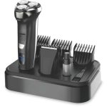 2 in 1 household men’s care set IPX7 electric shaver and clipper rechargeable trimmer kit