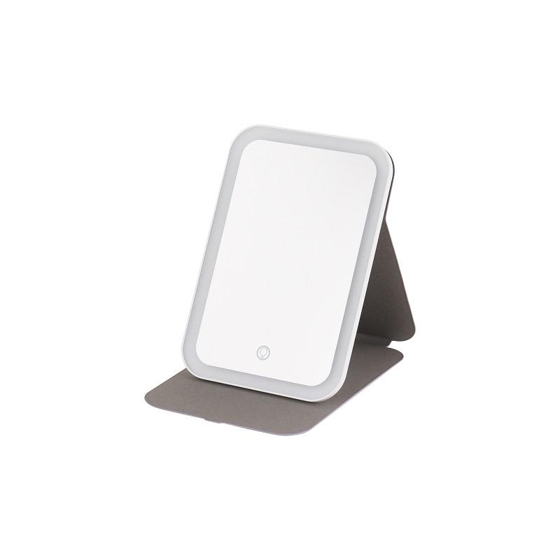 Mini Foldable Makeup Mirror With Light USB rechargeable Portable Travel Make Up Mirror Led Mirror