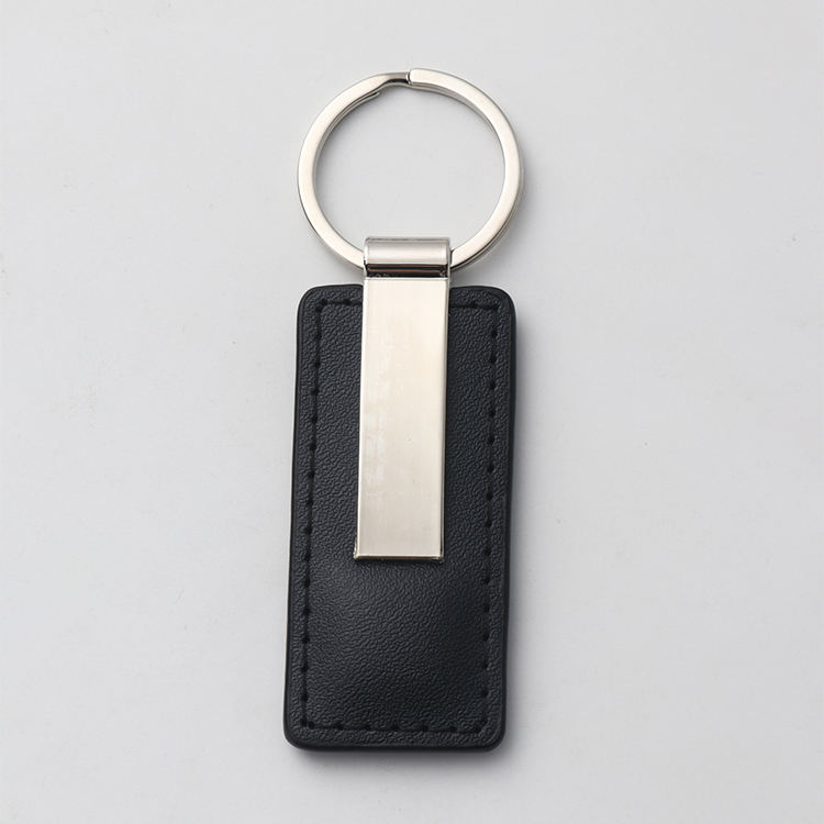 Leather Keychain Car Brand Logo Leather Key Holder Keychain Custom Size