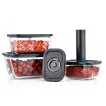 kitchen containers set manufacturer airtight vacuum seal food storage containers with sealer lid