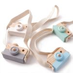 Cute Pretend Toy Wooden Camera Baby Kids Hanging Kids Camera Toys