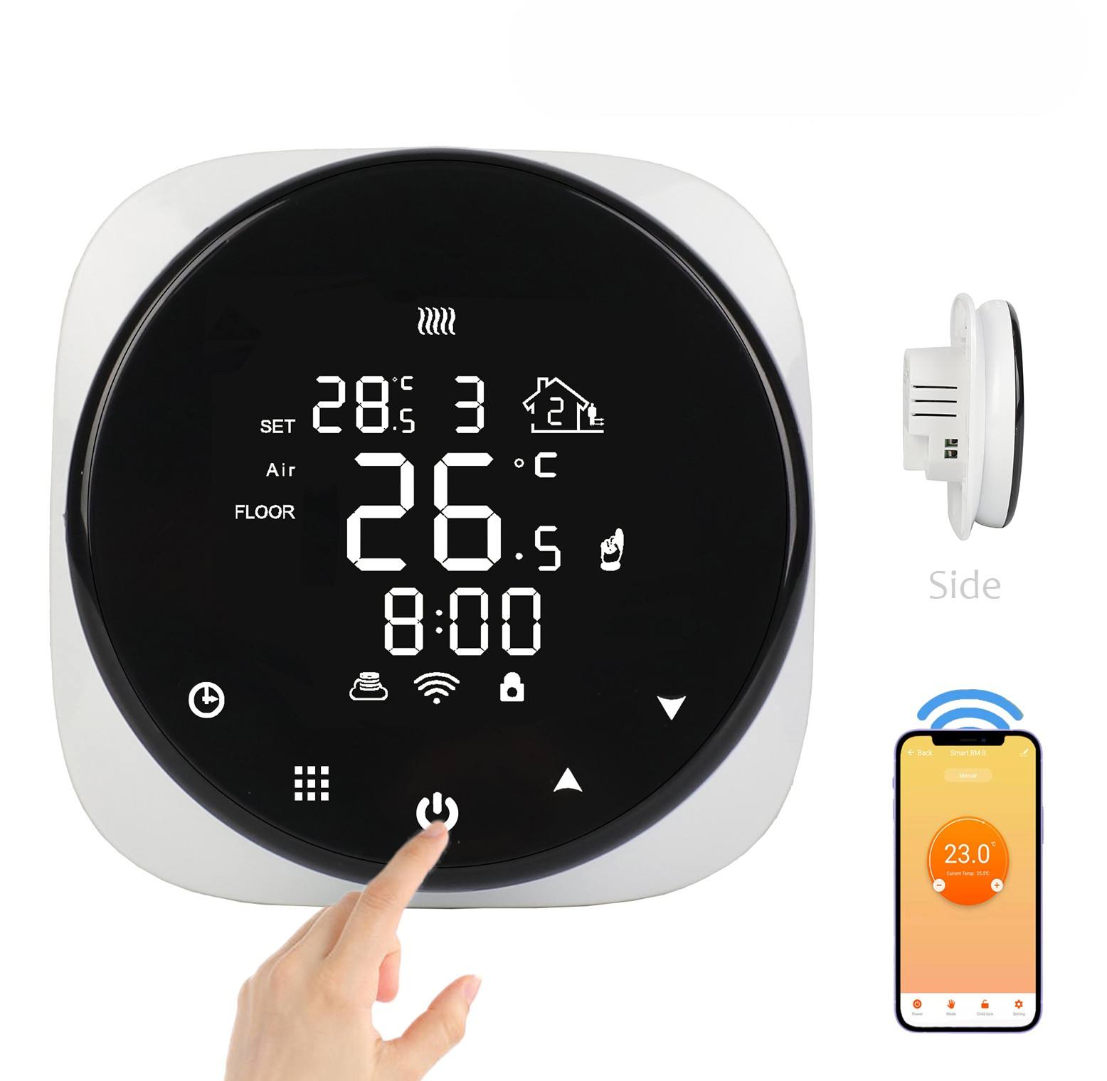 Room Thermostat Programmable Electric/Water Heating Customized WiFi Thermostat for smart home life