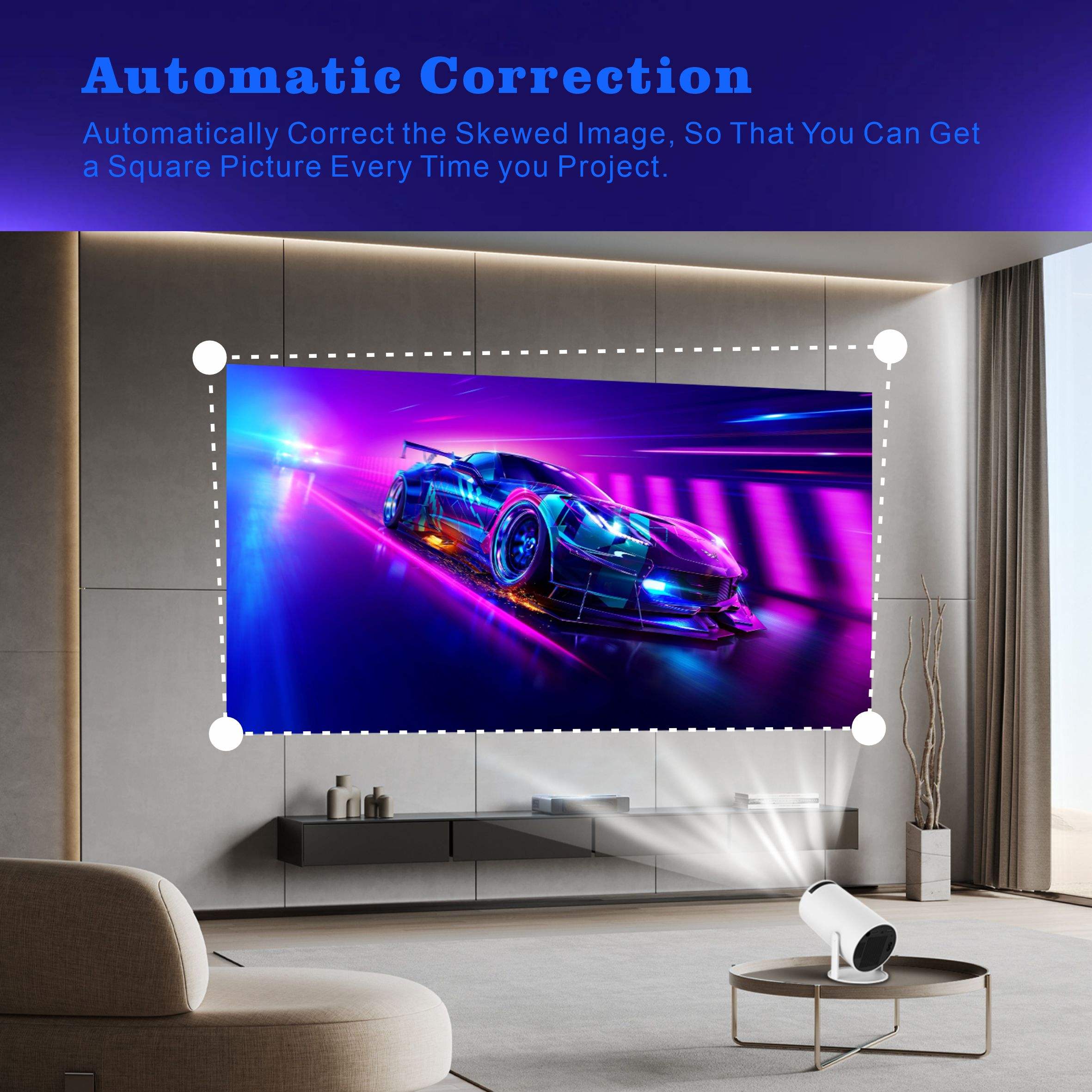 WUPRO HY300 Smart Android 11 Home Theater Projecteur Portable Auto HD Proyector Mini 4k video projector